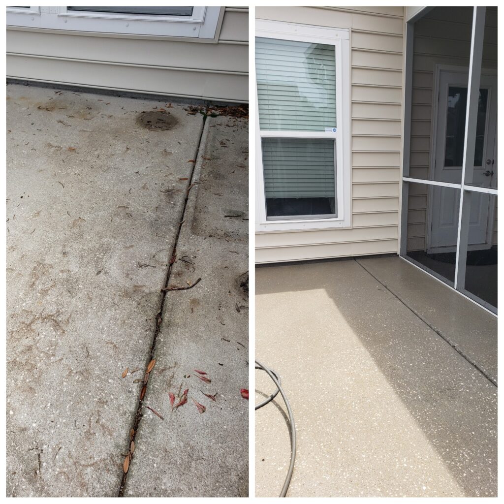concrete and patio surface cleaning