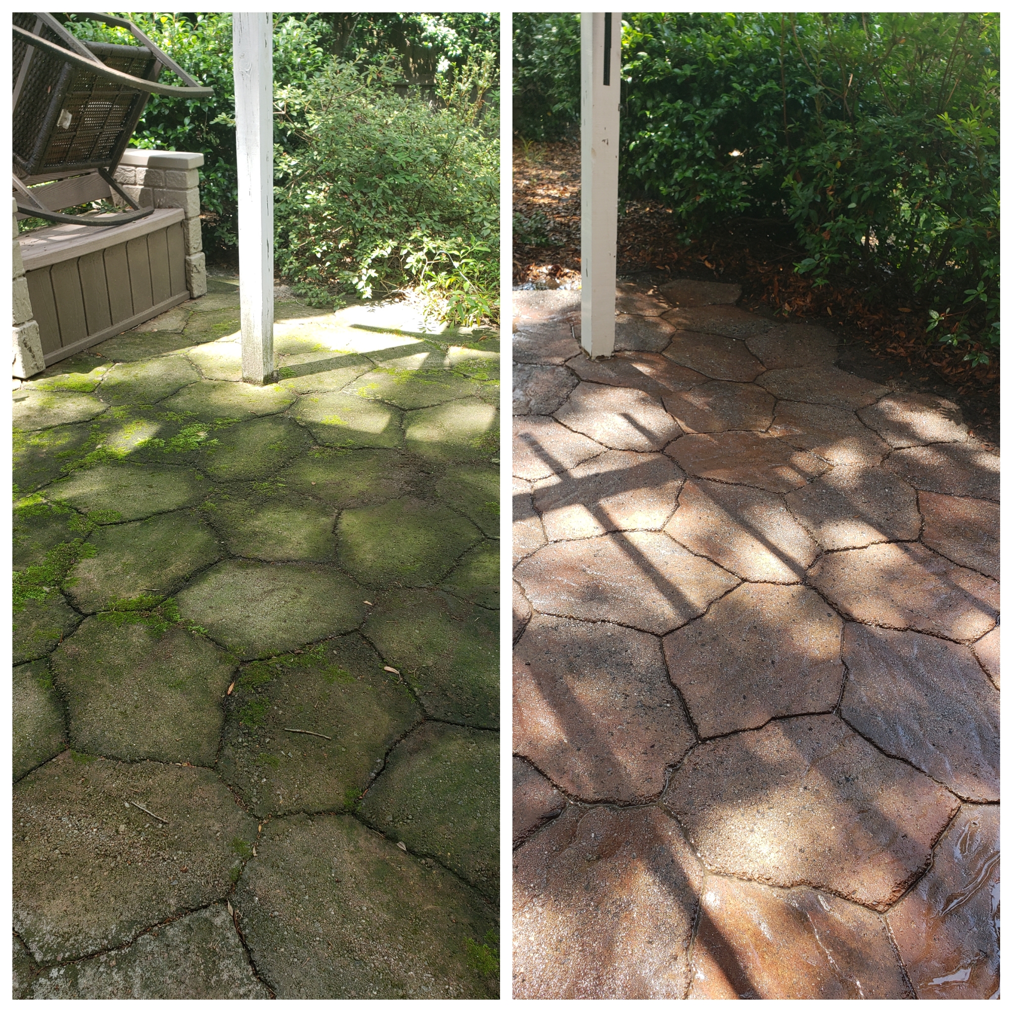 Before and after SeaDragon Home Services.